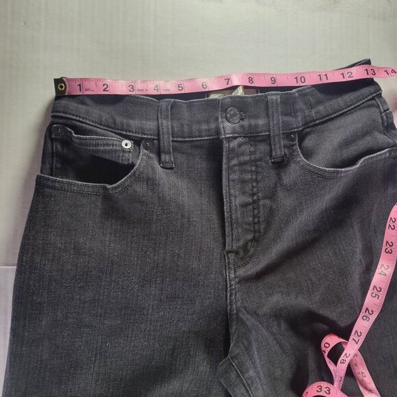 Madewell Women Black The Perfect Vintage Wide-Leg Denim Jeans Size 27 - Picture 6 of 9